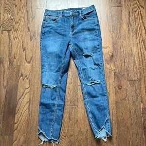 We The Free Ankle Jeans in Distressed Blue